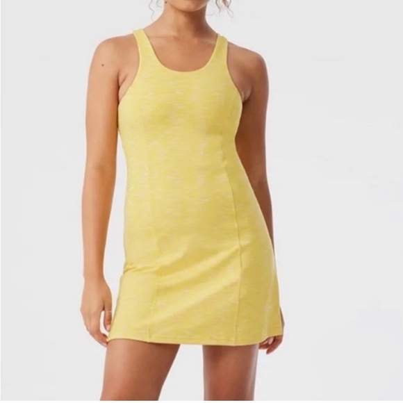 Outdoor Voices Flow Circle Back Spring Fling Yellow Active Dress Size XS - Picture 1 of 8